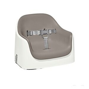 OXO Tot Nest Booster Seat Toddler Taupe White Like New Portable Feeding Chair